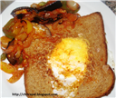 Egg in a hole Sandwich